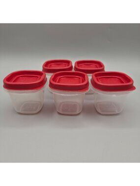 Rubbermaid Easy Find Lids Food Storage Containers 4 Oz Capacity Set Of 5